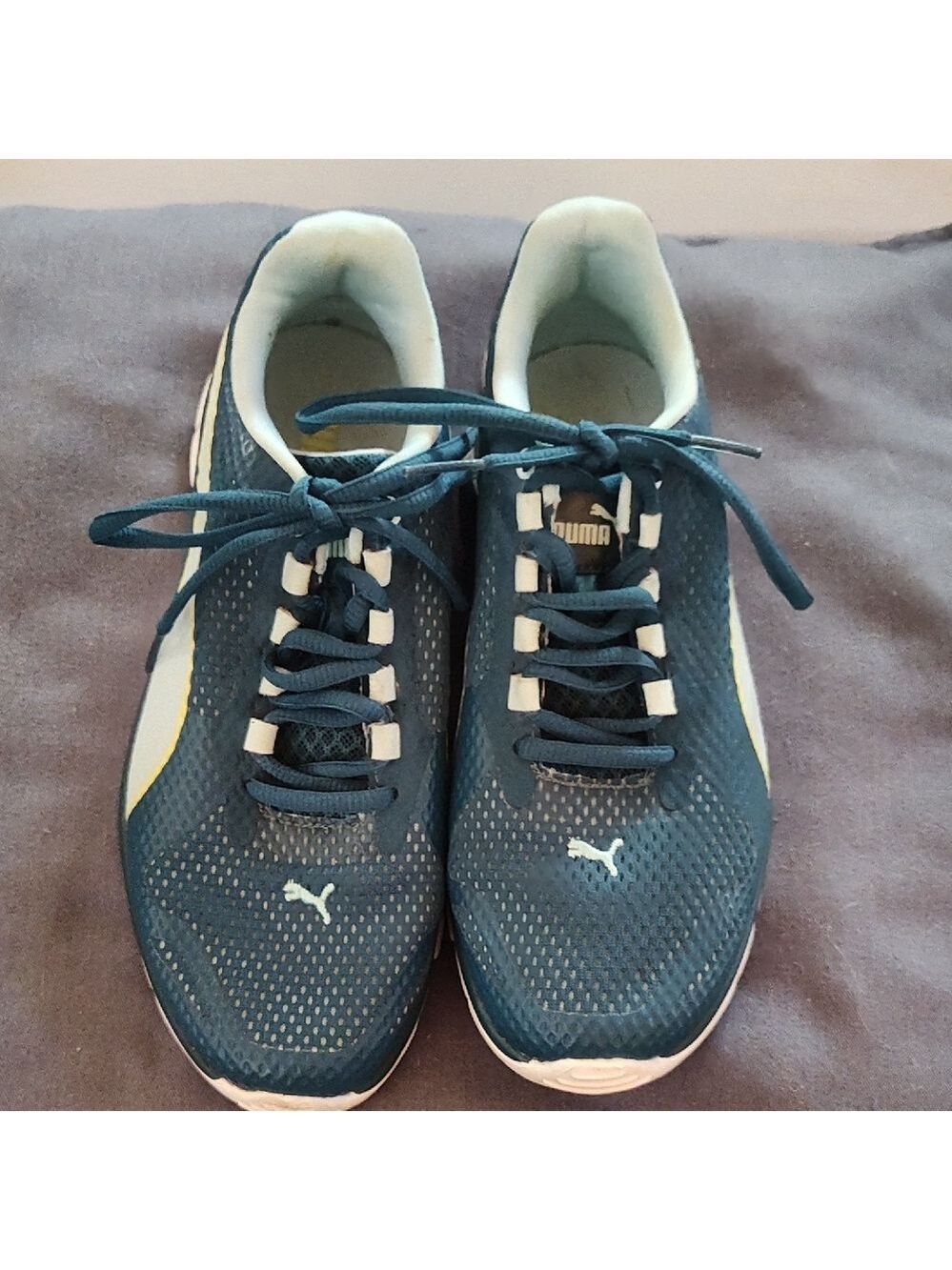 Puma Women's Teal and White Athletic Shoes
